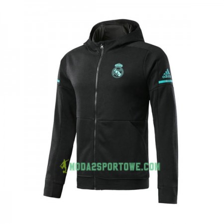 Real Madryt Kurtka Treningowa Kapturem 2017-18 Czarny